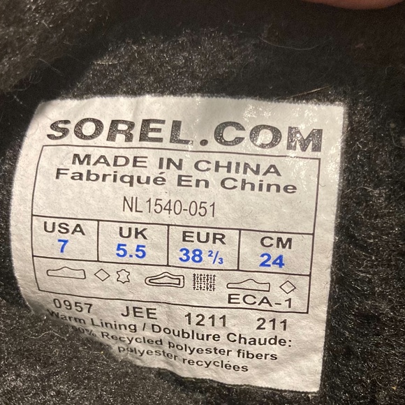 SOREL JOAN OF ARC BOOTS WOMENS 7 - Picture 3 of 3